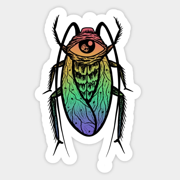 Shiny Roach Sticker by PabloDiablo13